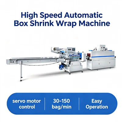 Høyhastighets Automatisk Boks Krympe Wrap Machine
